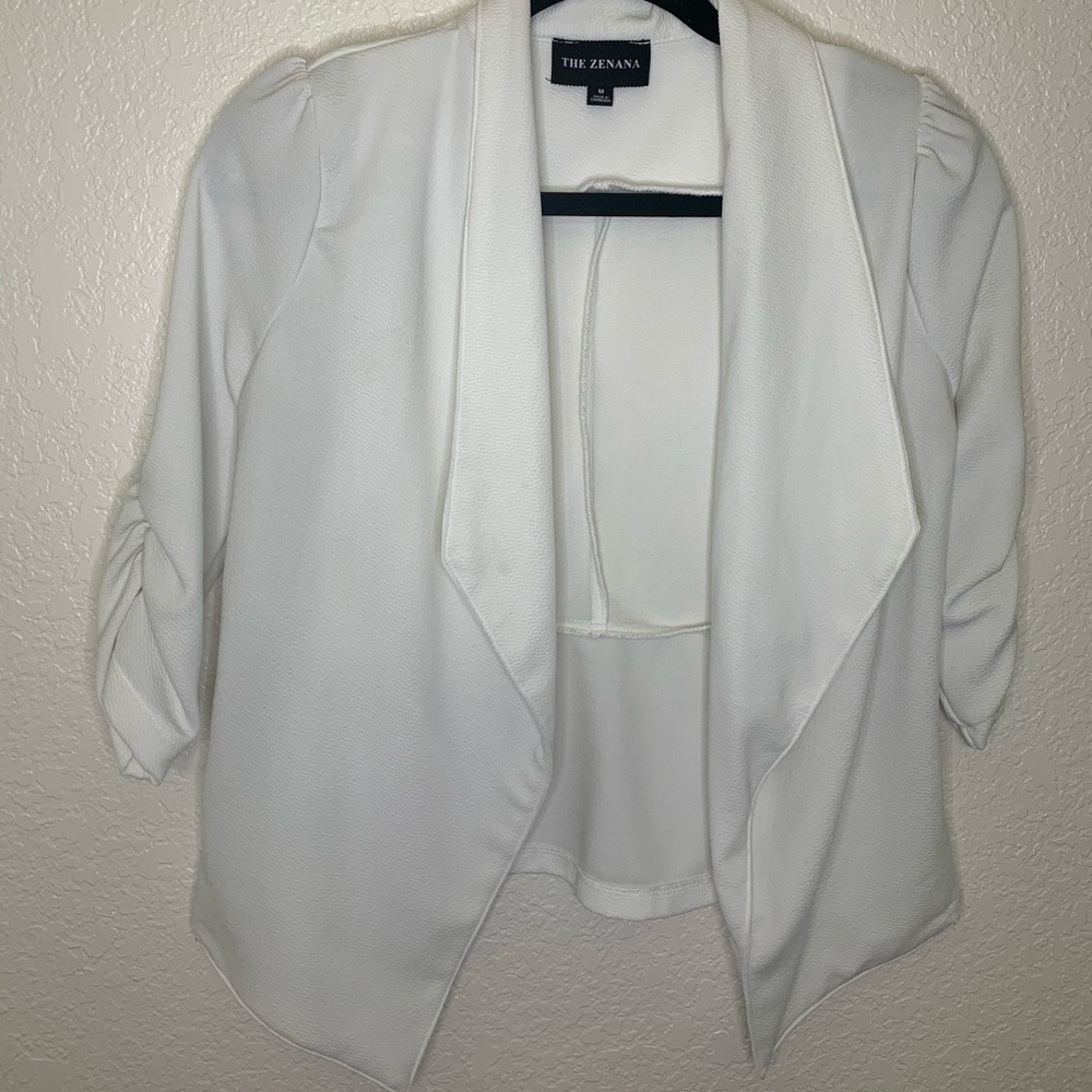 Crisp White Cardigan
